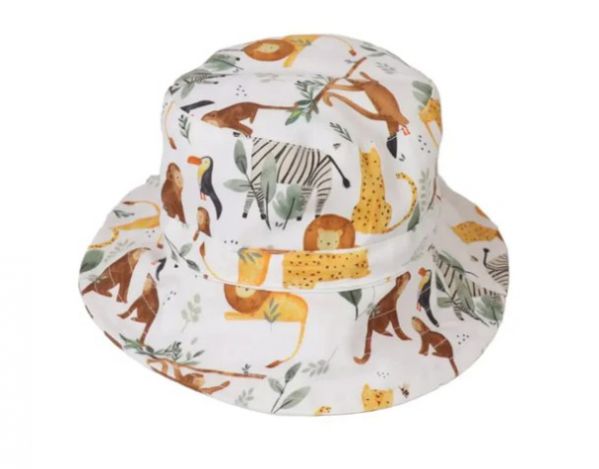 BABY BUCKET HAT WATERCOLOUR JUNGLE 0-12M