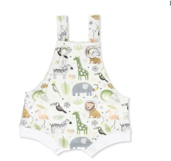 BABY DUNGAREE KNOT AFRICAN PLAINS 6-12M