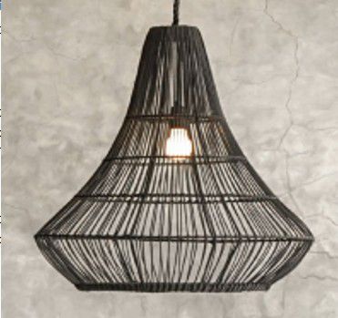 PENDANT RATTAN CAIRO BLACK 60cm DIA x 59cm H