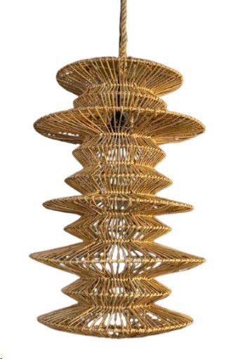 PENDANT RATTAN HIVE NATURAL L 40cm DIA x 62cm H