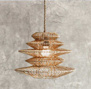 PENDANT RATTAN HIVE NATURAL M 40cm DIA x 30cm H