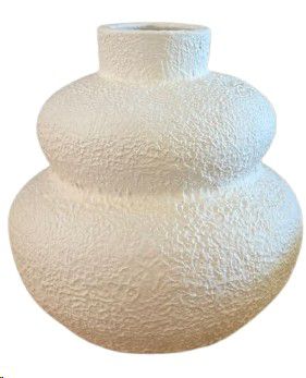 VASE MAUI WHITE 26X26X25