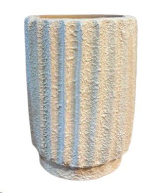 VASE FAROE WHITE 20X20X29