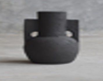 VASE DEMETER BLACK 18X18X32