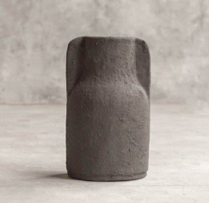 VASE TYPHON BLACK 15X15X28