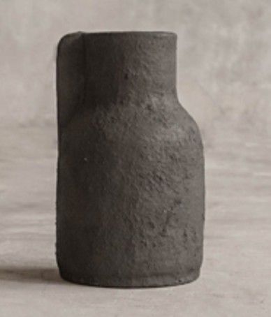 VASE DIONYSUS BLACK 17X17X37