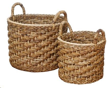 BASKET BANANA/RATTAN S 30X30X30