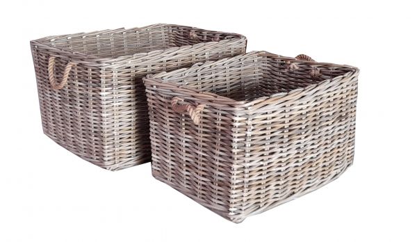 BASKET ALISA 61X47X37 M GREY
