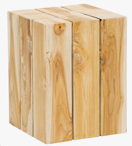 STOOL TEAK BEVIN BLOCK 30X30X40