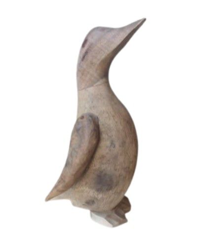 DECOR PENGUIN TEAK L 25CM