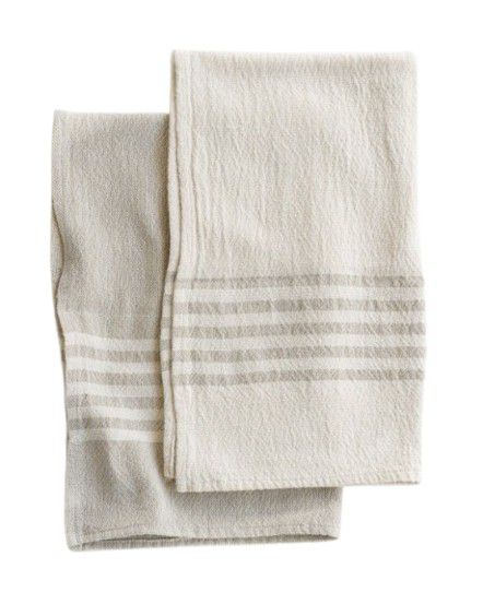 TOWEL MEDIUM CONTEMP STONE W/ NATURAL STRIPES