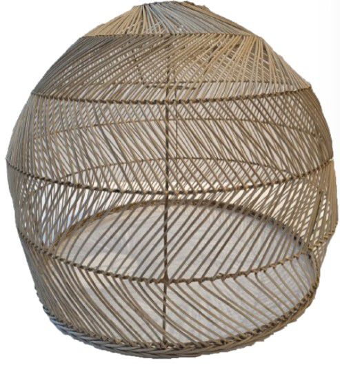 PENDANT RATTAN KOALA NATURAL 55cm DIA x 45cm H