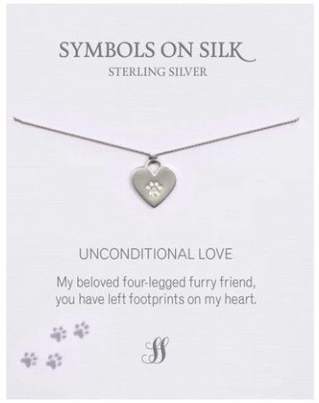 NECKLACE PAW & HEART AFRICA ON CHAIN