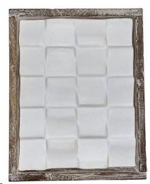 WALL ART SOREN WHITE 40X8X51