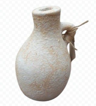 VASE TERRACOTTA MYRA RUSTIQ WHITE L 16X16X23