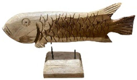 DECOR FISH TEAK LARGE 51X14X31