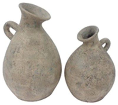 VASE TERRACOTTA CLASSIC FIRE WHITE S 26X26X35