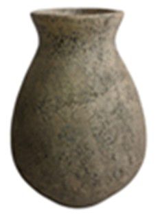 VASE TERRACOTTA IVORY 26X26X40