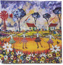 NAPKIN PAPER HULA HOOP GIRLS