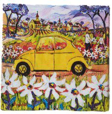 NAPKIN PAPER YELLOW BEETLE