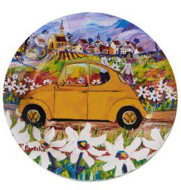 PLATES PAPER YELLOW BEETLE