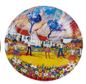 PLATES PAPER HOOLA HOOP CHILDREN
