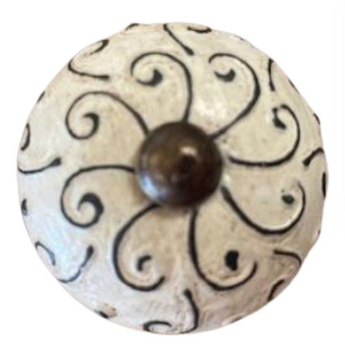 KNOB WHEAT SWIRL
