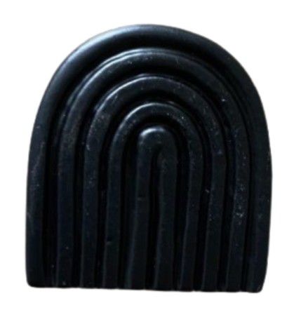 KNOB CONTEMP ARCH BLACK