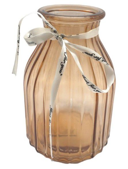 VASE POPPIN GOLD 12X5X18