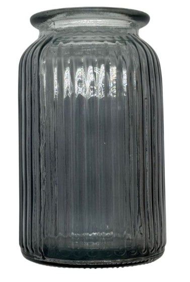 VASE STRINGS GREY 10X9X18
