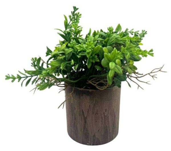 PLANT POT BERRY GREEN 19CM