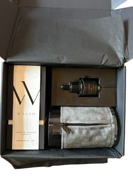 CANDLE PEARLED GIFT SET WAXXD 500G