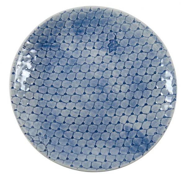 WONKI SIDE PLATE MIX BLUE 22CM