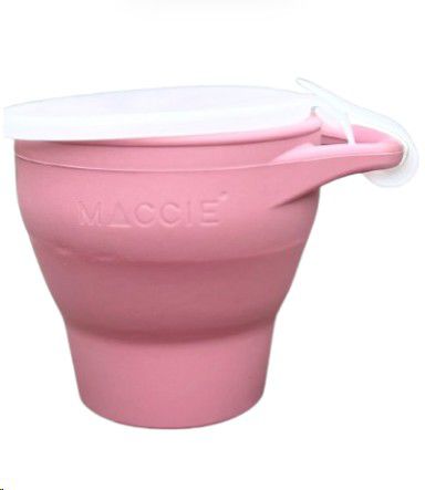 BABY SNACK CUP SILICON ROSE PINK