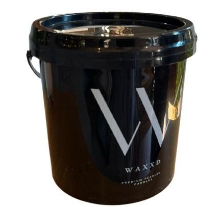 CANDLE PEARLED WHITE TUB WAXXD 5KG