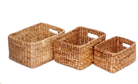 BASKET SEAGRASS KOTAK S 38X26X23