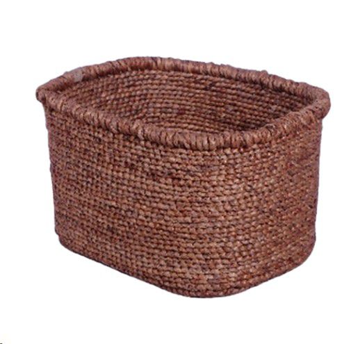BASKET BANANA LEAF BRAIDED OVAL 50X38X30