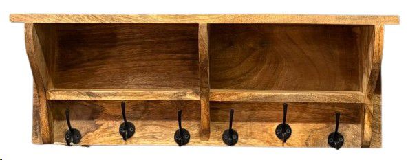 ORGANISER WALL MANGO WITH HOOKS 65X15X24