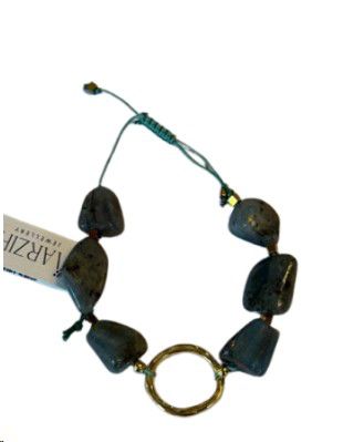 BRACELET M SLIDING PEBBLE SOFT SAGE