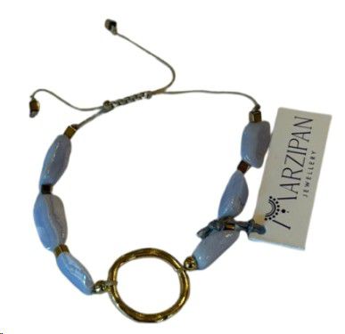 BRACELET M SLIDING PEBBLE LAVENDER BLUE