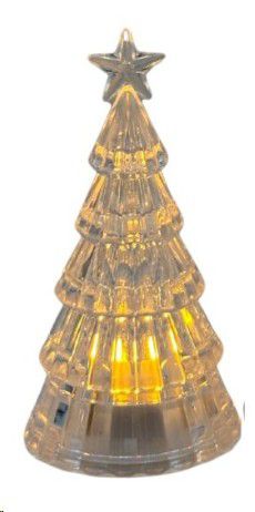 XMAS TREE LIGHT UP STAR 6X12CM