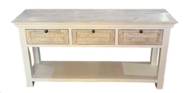 TABLE CONSOLE MONTAUK MANGO 3 DRAWER 152X40X76