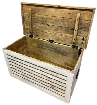 WOODEN BOX STORAGE MANGO 83X40X43