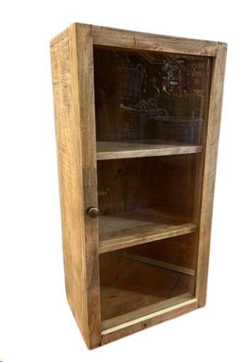 SHELF WALL MANGO GLASS DOOR 40X25X80