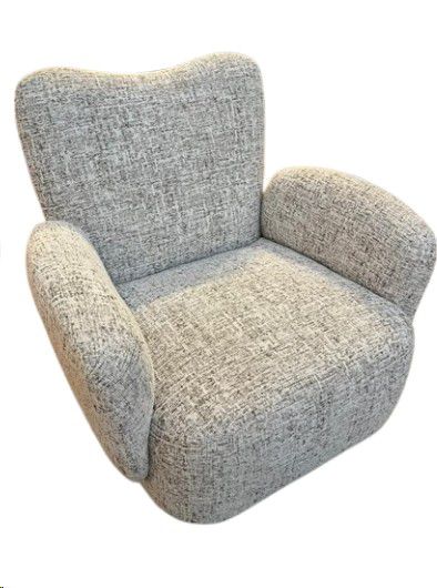 CHAIR SWIVEL WHITE/GREY