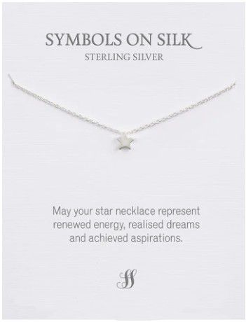 NECKLACE LITTLE TREASURE STAR ON CHAIN SILVER