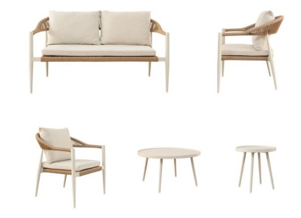 SOFA OUTDOOR ZION SET SHELL 5PC