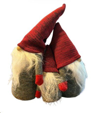 XMAS GNOME RED HAT GREY LARGE
