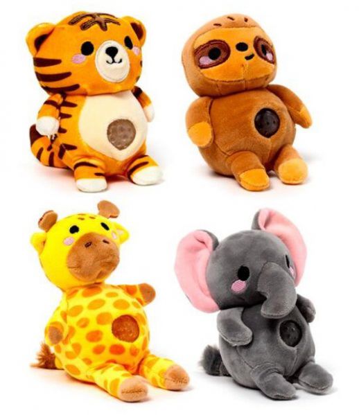 TOY PLUSH SQUEEZY ZOO MIX EACH
