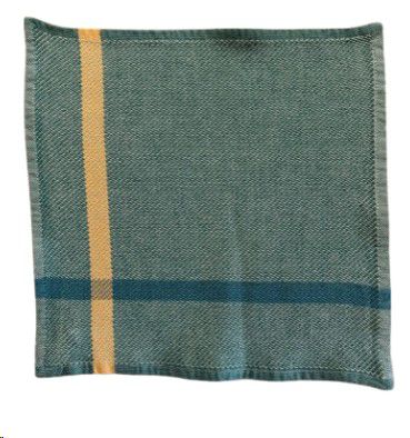 CLOTH FACE COTTON AQUA & FOREST GREEN